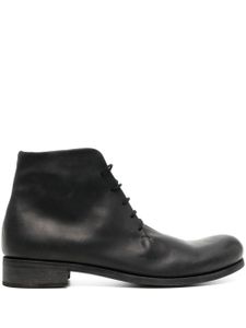 WERKSTATT:MÜNCHEN lace-up leather ankle boots - Noir