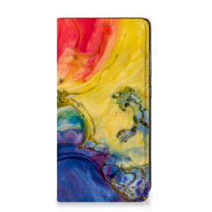 Bookcase Samsung Galaxy A52 Watercolor Dark