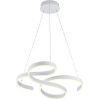 LED Hanglamp 52W Dimbaar - Warm Wit 3000K - Mat Wit Aluminium