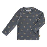 Fresk UV top longsleeve Palmtree Steel Gray - alleen nog in 62/68, 86/92 en 110/116 Maat 62/68