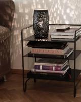 Kleine zwarte tafellamp met schakelaar en E27 fitting By Rydens Colby