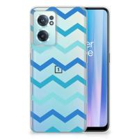 OnePlus Nord CE 2 5G | TPU bumper | Zigzag Blauw OnePlus Nord CE 2 5G | TPU bumper | Zigzag Blauw