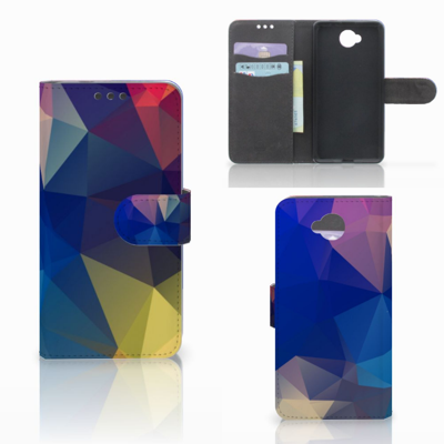 Microsoft Lumia 650 | Book Case | Polygon Dark