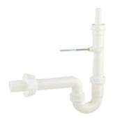 Kirchhoff Kunststof wasapparaat buisvormige sifon, wit, 1 1/2" x 40 mm, met 3/4" apparaataansluiting - 98838048