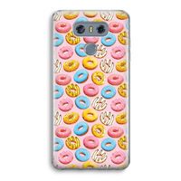Pink donuts: LG G6 Transparant Hoesje