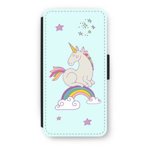 Regenboog eenhoorn: iPhone SE 2020 Flip Hoesje