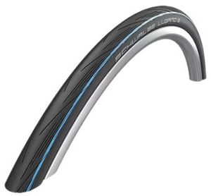 Schwalbe Vouwband lugano 2 k-guard 28 x 1.00" / 25-622 mm - zwart met blauwe strepen