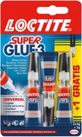 Loctite secondelijm Super Glue Universal, 2 + 1 gratis, op blister - thumbnail