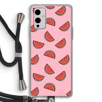 Watermeloen: OnePlus 9 Transparant Hoesje met koord