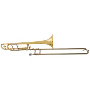 Vincent Bach TB450B tenor trombone Bb/F (gelakt) + gigbag