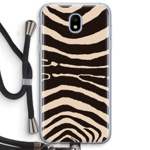 Arizona Zebra: Samsung Galaxy J5 (2017) Transparant Hoesje met koord