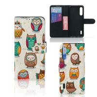 Xiaomi Mi A3 | Telefoonhoesje | Met pasjeshouder | Vrolijke Uilen Xiaomi Mi A3 | Telefoonhoesje | Met pasjeshouder | Vrolijke Uilen