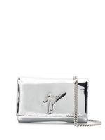 Giuseppe Zanotti sac à bandoulière à effet métallisé - Argent - thumbnail