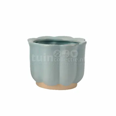 Bloempot Flower Keramiek Ø12cm Blauw