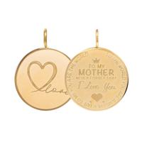 iXXXi Charm Pendant Mother Love Big Goud iXXXi Charm Pendant Mother Love Big Goud