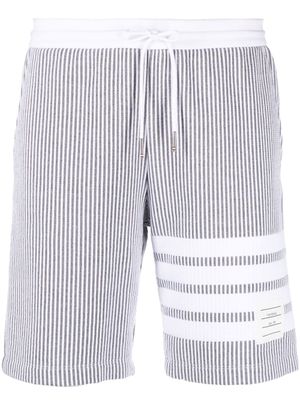 Thom Browne short à 4 bandes signature - Gris