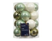 Kerstballen glas d6 cm groen 20 st Decoris - Decoris Kerstballen glas d6 cm groen 20 st Decoris - Decoris