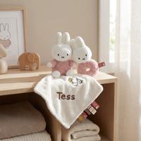 Nijntje Fluffy Knuffeldoekje en Rammelaar Pink