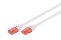 Digitus DK-1617-0025/WH RJ45 Netwerkkabel, patchkabel CAT 6 U/UTP 0.25 m Wit Halogeenvrij, Verdraaide paren 1 stuk(s) - thumbnail