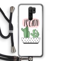 I love cacti: Xiaomi Redmi 9 Transparant Hoesje met koord