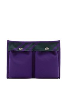 Burberry pochette à carreaux - Violet