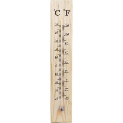 Benson Thermometer - binnen en buiten - hout - met ophangoogje
