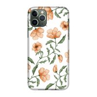 Peachy flowers: Volledig geprint iPhone 11 Pro Hoesje