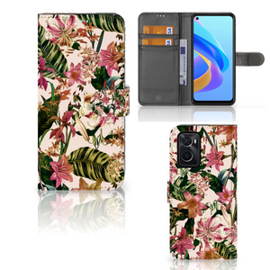 OPPO A76 | A96 Hoesje Flowers