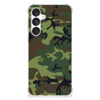 Samsung Galaxy A55 Doorzichtige Silicone Hoesje Army Dark - thumbnail