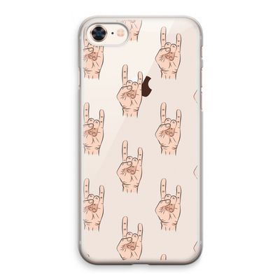 Rock: iPhone 8 Transparant Hoesje
