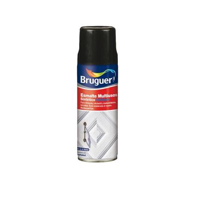 Synthetische lak Bruguer 5197993 Spray Multifunctioneel Zwart 400 ml Mat