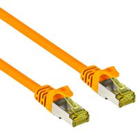 Cat 7 - S/FTP - Netwerkkabel - Internetkabel - Afgeschermd - 10 Gbps - 30 meter - Oranje - Allteq - thumbnail
