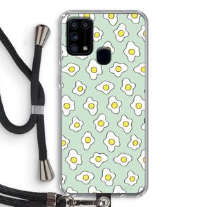 Spiegeleitjes: Samsung Galaxy M31 Transparant Hoesje met koord