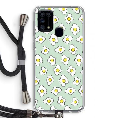 Spiegeleitjes: Samsung Galaxy M31 Transparant Hoesje met koord