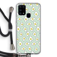 Spiegeleitjes: Samsung Galaxy M31 Transparant Hoesje met koord