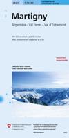 Toerskikaart 282S Martigny / Courmayeur | Swisstopo