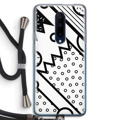 Pop Art #4: OnePlus 7 Pro Transparant Hoesje met koord