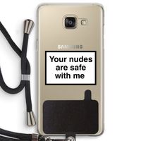 Safe with me: Samsung Galaxy A5 (2016) Transparant Hoesje met koord