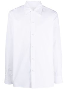 Jil Sander chemise à col pointu - Blanc