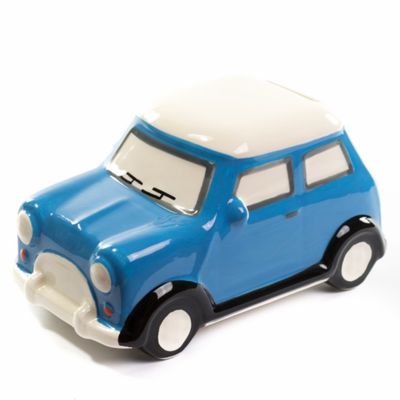 Spaarpot Keramiek Auto Blauw - 15 cm