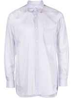 Comme Des Garçons Shirt chemise boutonnée à rayures - Blanc