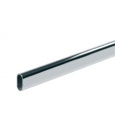 Verchroomde ovaalbuis 38x20x2 mm - per meter