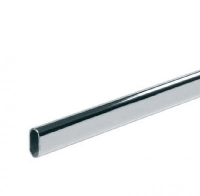 Verchroomde ovaalbuis 38x20x2 mm - per meter