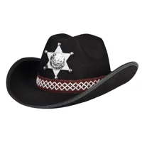 Kinderhoed Sheriff zwart