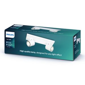 Philips myLiving Runner plafond-/wandspot, 2x