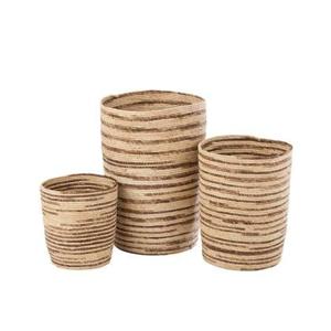 J-Line mand Maïs - jute - beige|bruin - 3 stuks