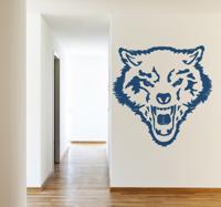 Muursticker wilde wolf