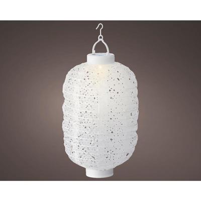 LED Solar lantaarn Ø20-H30cm wit