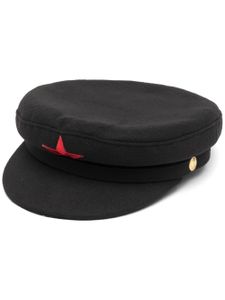 Manokhi casquette gavroche en laine - Noir