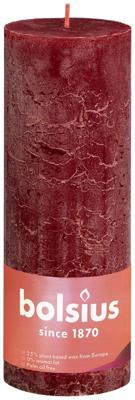 Bolsius Rustiekkaars shine 190/68 velvet red